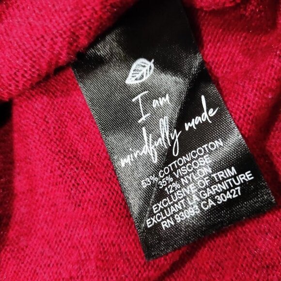 NIC+ZOE Relaxed Bling Rhinestone Studded V-Neck Long Sleeve Sweater Size Large - Picture 8 of 12